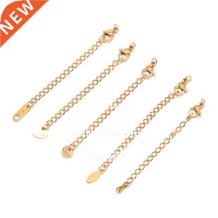 10pcs ainless eel 2 inch Gold Extension Tail Chain Lob