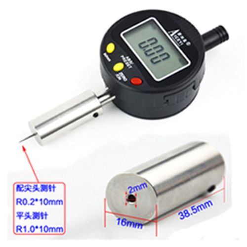 。数显深度规圆柱式深度计测孔深度表数字测孔规测槽深0-10mm*0.0