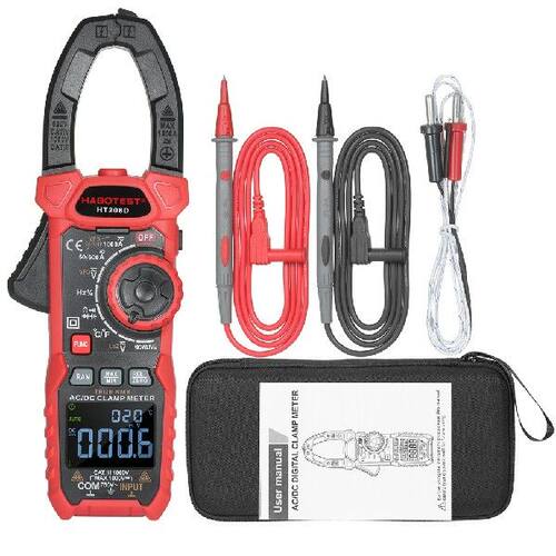 极速HABOTEST Digital Clamp Meter Multimeter Non-Contact Curr