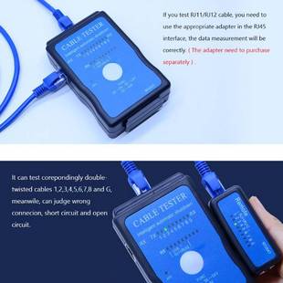 2021 HOT M726AT Cable Tester LAN USB RJ45 RJ11/RJ12 Network