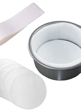 50 pc Round White Parchment Paper Nonstick Cake Pan Liners f