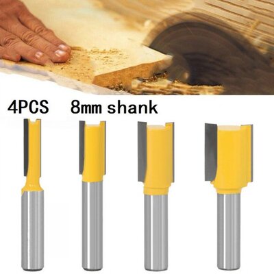 极速Router Bits Set 6-20mm 1/4 Shank Double Flute Stra