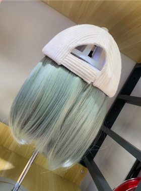 01910-yuchun532702071  fashion hat patchwork  False hair  la