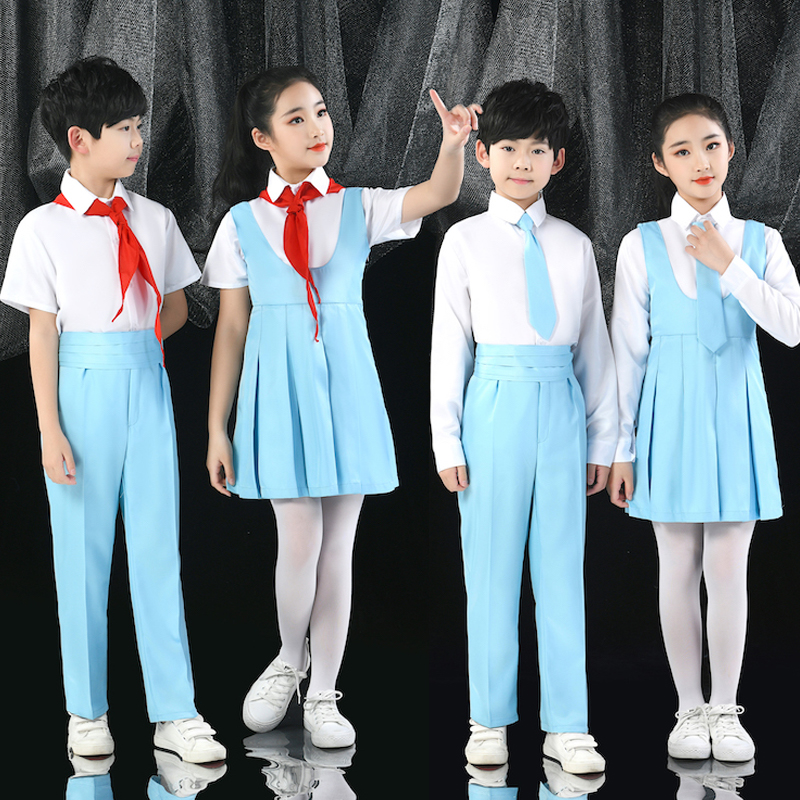 六一儿童节表演服小学生集体爱国朗诵比赛班服男女童合唱服演出服
