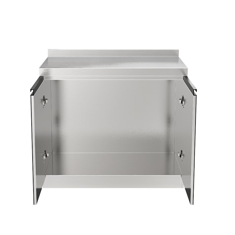 不锈钢阳台厨房橱柜简易灶台柜橱柜一体家用操作台柜子餐边柜