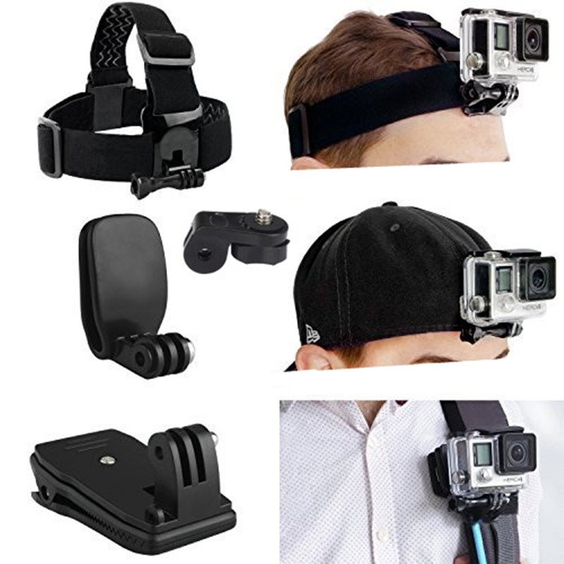 Sj4000 Camera Head Strap Hat Quick Clip Mount for Go Pro B