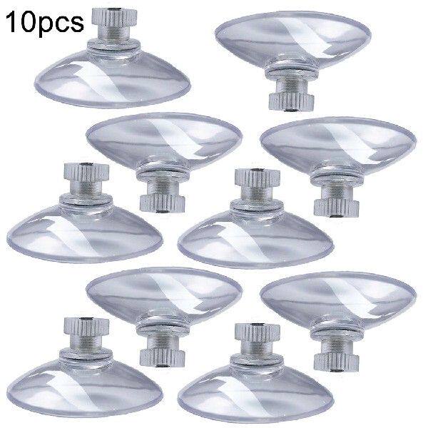 10PCS Mushroom Head Clear Suction Cups Thumb Nut Strong
