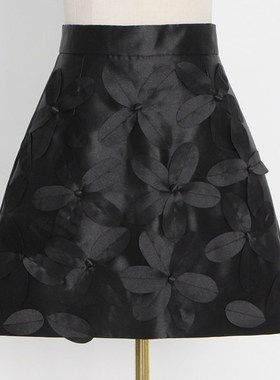 TWOTWINSTYLE Solid Slim Skirt For Women High Waist Patchwork