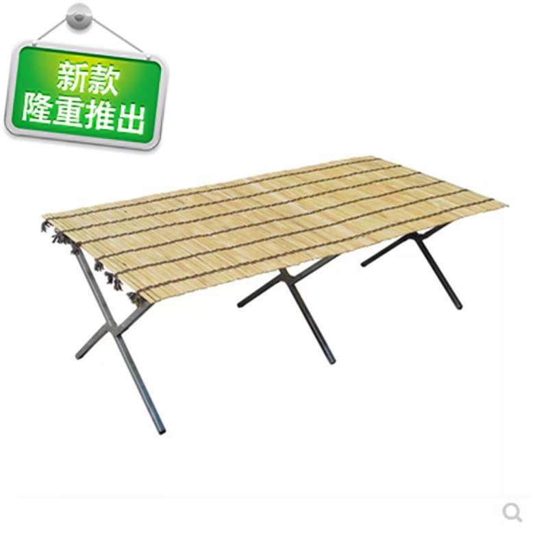 加厚夜市2米竹席地摊货架摆2摊折叠桌摆地摊竹片架3米竹席架子