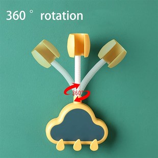 360 Shower Head Holder Adjustable Self-adhesive