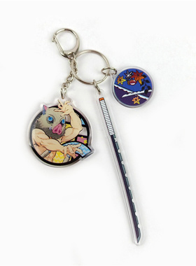 Hot Anime Demon Slayer Keychain Kimetsu No Yaiba Blade Of Gh