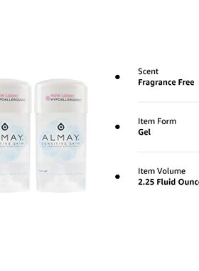 极速Almay Sensitive skin Clear Gel  Anti-Perspirant & Deodor