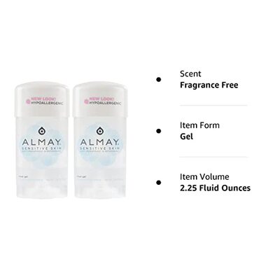 极速Almay Sensitive skin Clear Gel  Anti-Perspirant & Deodor