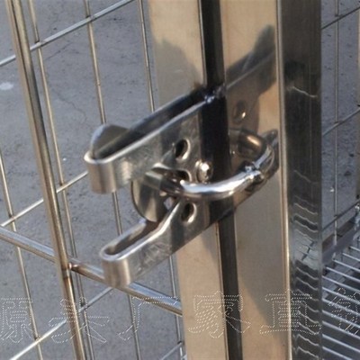 锁扣 自动不锈钢撞锁动物锁门扣锁铁撞锁狗锁配件定狗笼