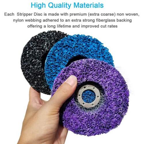 极速3 PCS 115mm Black/Blue/Purple Stripping Wheel Strip Disc