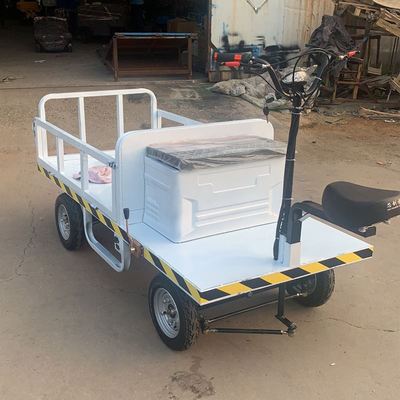 电动站驾式升降平板车 四轮物流手推平板车 建筑工程手推车