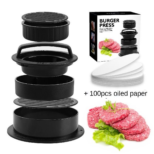 Hamburger Maker ABS Round Shape NonStick Burger Press