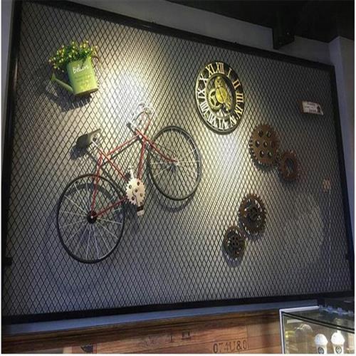 菱形网格网片装饰隔断墙镂空吊顶铁丝网隔断屏风餐厅铁艺网定做