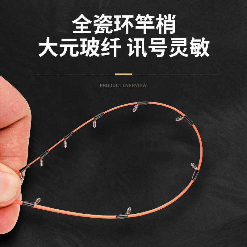 幻影筏AX二代1.7米1.9米海筏竿抛投筏玻纤竿梢海钓筏钓竿船筏排筏