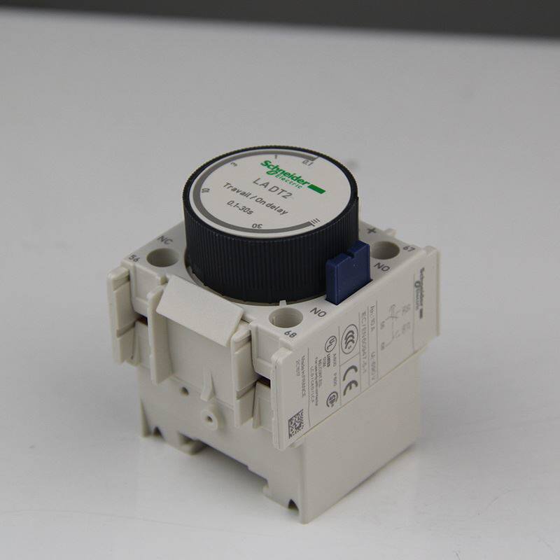 。原装施耐德LC1D接触器延时模块 LADT2 通电延时 0.1-30秒