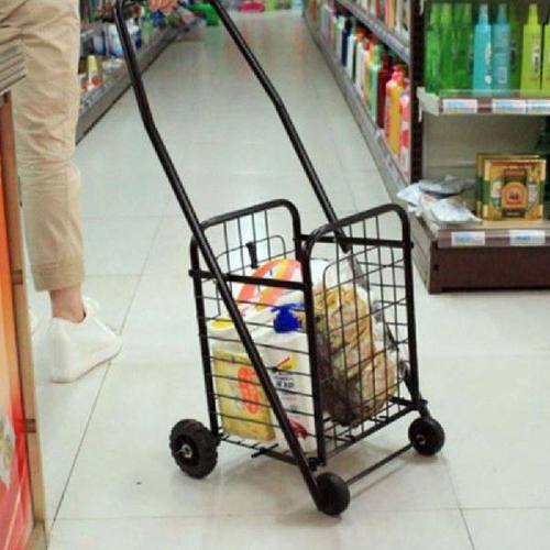 Folding Shopping Cart Grocery Market Multifunction Trolley