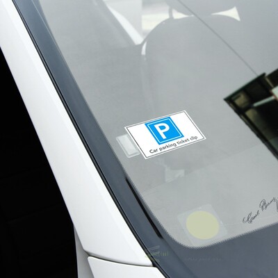 极速2pcs new car Parking Ticket Holder Clip Sticker For Skod