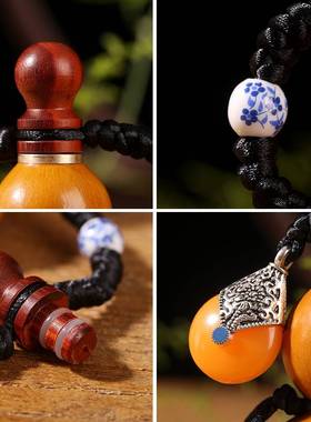 捷盛亿工艺礼品摆饰精品天然迷你开盖葫芦手工小葫芦收纳挂件内胆