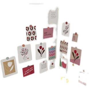 tulip flower Korean set style ins card