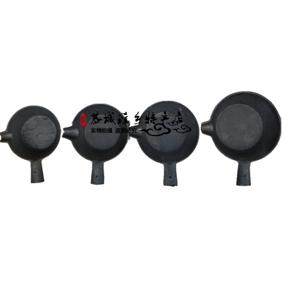 极速广西桂林恭城油茶锅平底生铁锅电磁炉专用打油茶工具送油茶把