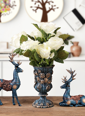 结婚新婚礼品客厅房间装饰品家居电视柜酒柜摆件工艺品招财鹿摆设