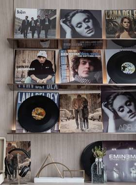 现代简约样板间音乐主题软装饰品摆件复古仿真黑胶唱片道具装饰