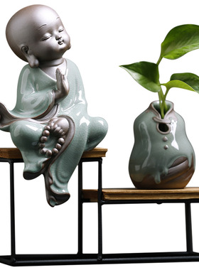 新中式禅意摆件创意家居软装饰品客厅玄关博古架电视柜酒柜工艺品