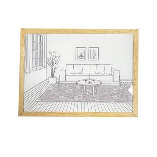 ins牀头灯光画王也大雄的房间线条装饰画韩国创意diy小夜灯淳言