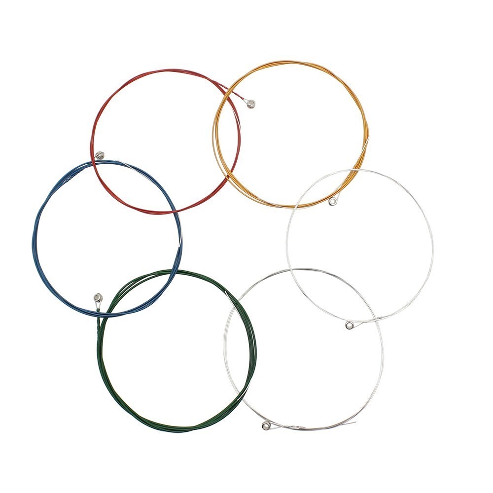 colorful 6pcs acoustic strings string set high quality