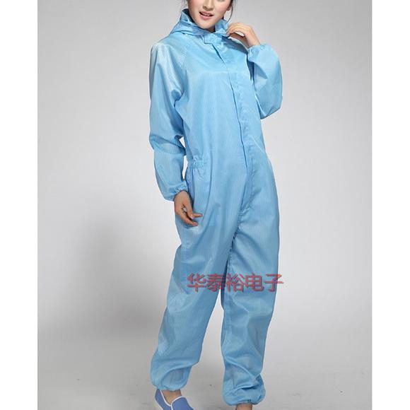 防静电三连体服防尘食品服无尘车间工作服连帽净化服静电衣服