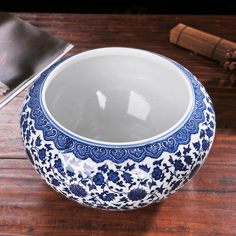 景德镇青花瓷陶瓷金鱼缸乌龟缸睡莲碗莲盆铜钱草瓷缸水培植物花盆
