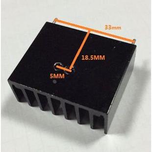 散热片38宽30高16厚37 15MM长双孔双针33MM脚距