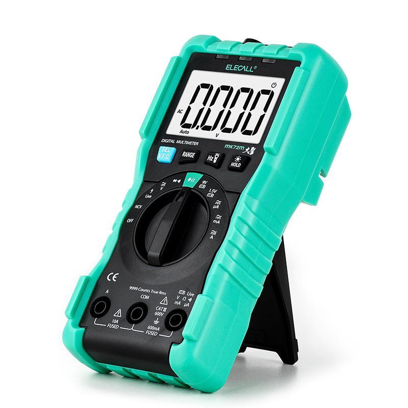 伊莱科MK72M 万用表 高精度智能数字多功能防烧数显万能表 电容表