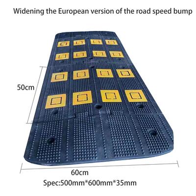 【】橡胶加宽欧版减速带加强公路Rubber deceleration belt