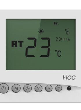 海林HCC地暖控制面板 水采暖温控器供热设备温度控制定时开关面板