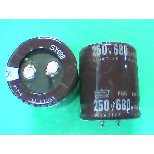 黑金刚250V680UF电解电容680UF250V原装拆机25*35MM