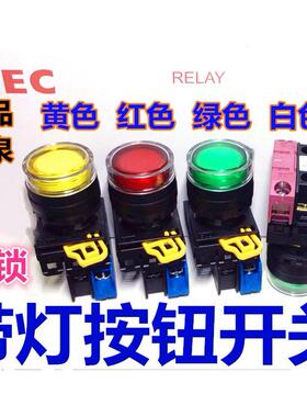 IDEC和泉YW1L-AF2E10Q4G 20Q 02Q 01Q 22Q 11Q4 G R带灯YW-DE自锁