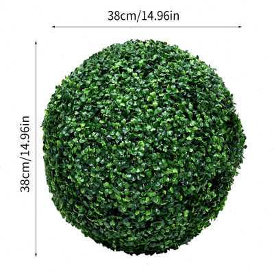 极速38cm Artificial Grass Decoration Plastic Ball Hanging Le