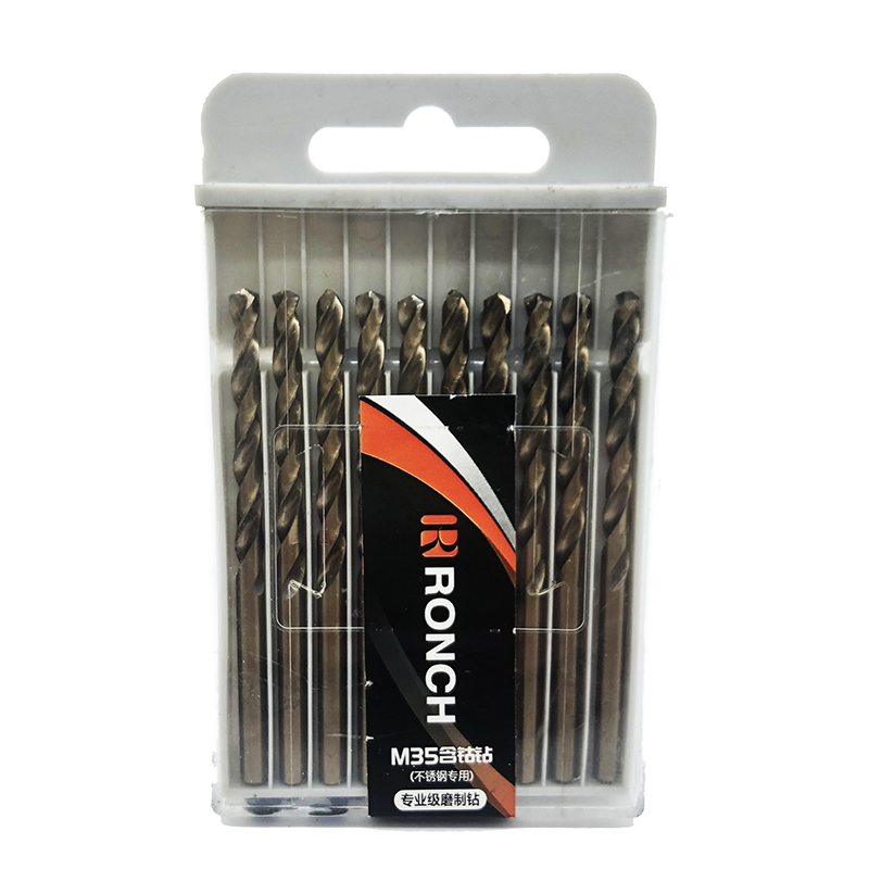 融成含钴钻直柄麻花钻头不锈钢专用高硬度打孔钢铁M35全磨制钻头