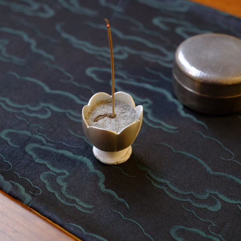 一人茶席新中式禅意茶巾茶席桌布茶防水茶席禅意中式茶席小尺寸