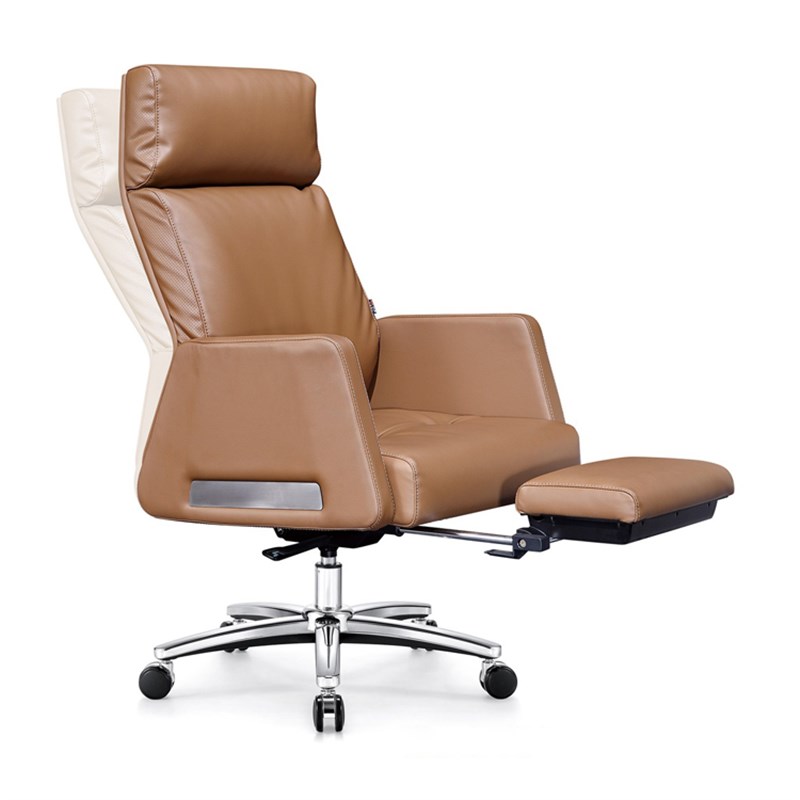 A282-8进口头层牛皮老板椅真皮大班椅躺睡午休办公椅皮质经理转椅