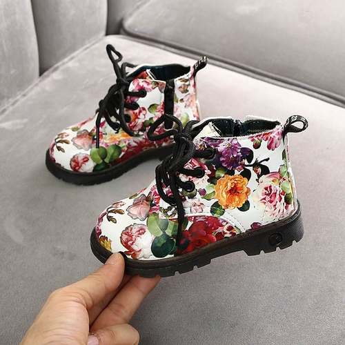 COZULMA 16 Years Baby Shoes for Girls Boys Flower Print Boo