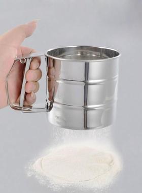 stainless steel mesh cake flour sifter strainer cup shape