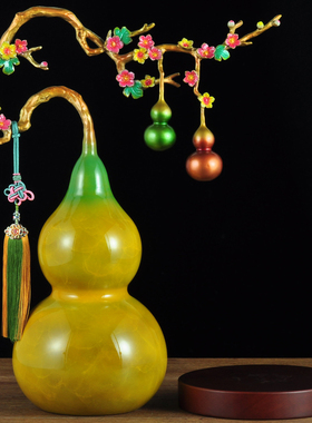 彩铜葫芦摆件招财葫芦创意家居客厅现在中式装饰乔迁新居商务礼品