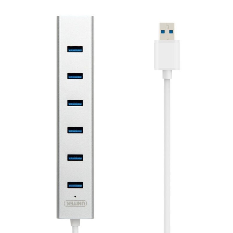 。优越者(UNITEK)Y-3090ASL USB3.0高速扩展7口HUB多接口集线器